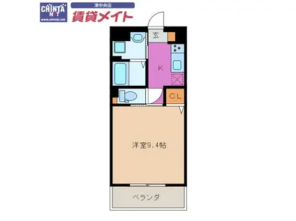 フェニックスSK(1K/3階)の間取り写真