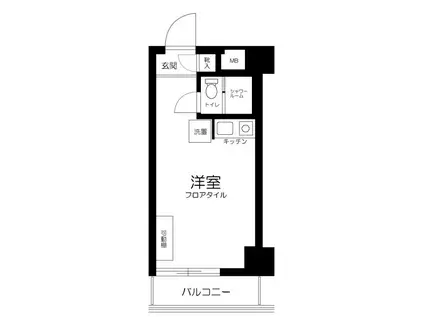 パレ・ドール本郷(ワンルーム/6階)の間取り写真