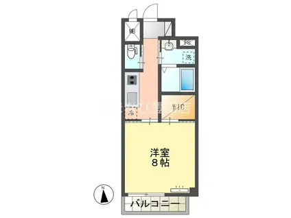 豊田駅前ビル(1K/6階)の間取り写真