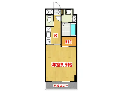 CORDON ROUGE(1K/6階)の間取り写真