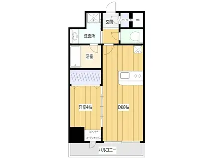 エステムコート大阪福島ルアーナ(1DK/3階)の間取り写真