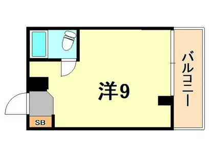 ノベラ中山手(ワンルーム/4階)の間取り写真