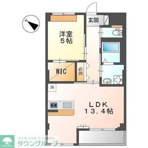 LAFORET MONTE(1LDK/3階)の間取り写真