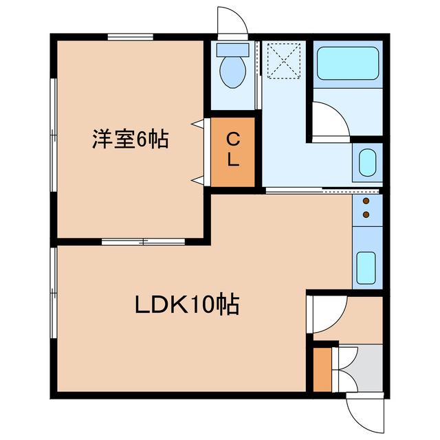ラパンルージュ(1LDK/1階)の間取り写真