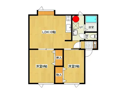 コーポヒサト(2LDK/1階)の間取り写真