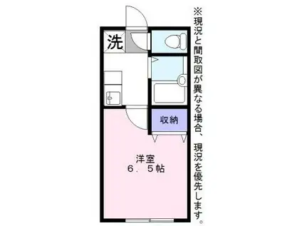 メゾンシャトー1(1K/1階)の間取り写真