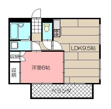 THE SQUARE・ORIO RESIDENCE(1LDK/3階)の間取り写真