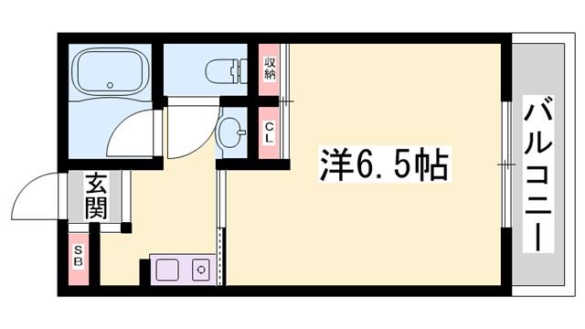 グリーンヒル青山(ワンルーム/1階)の間取り写真