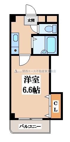 コラソンスクエア(1K/1階)の間取り写真