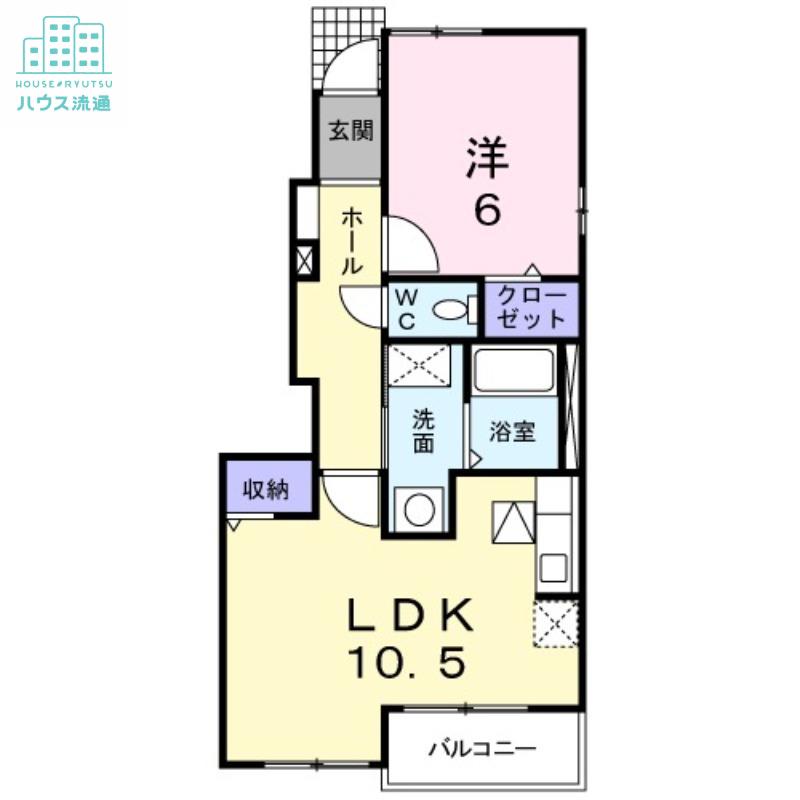 ファインブリーズ(1LDK/1階)の間取り写真