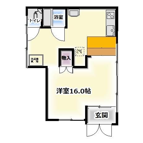融和アパート(ワンルーム/1階)の間取り写真