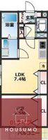 LA FAMILLE K 新大阪(1LDK/2階)の間取り写真