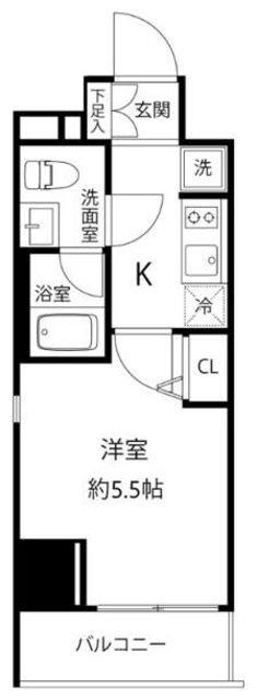 T′S GARDEN東池袋(1K/9階)の間取り写真