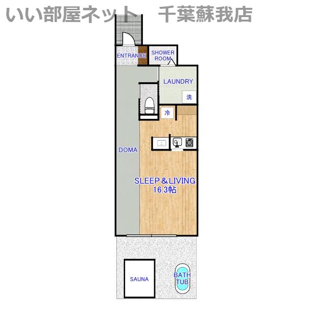 MYHOME RELAXA(ワンルーム/1階)の間取り写真