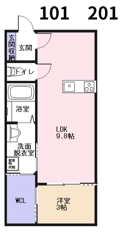 ANTHEM (1LDK/1階)の間取り写真