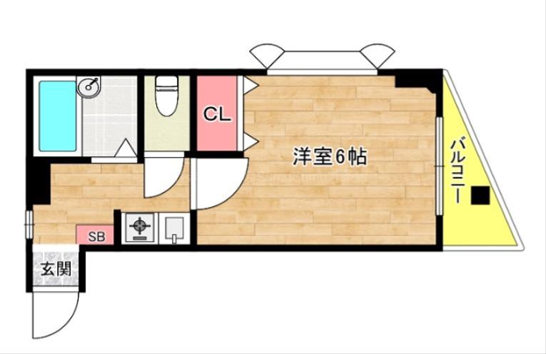 LILAC PARTII(1K/4階)の間取り写真