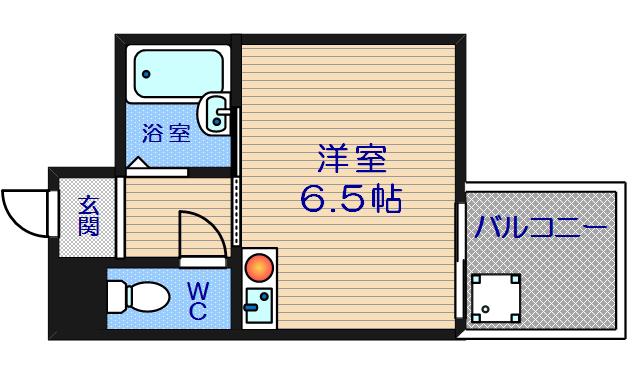 サンキャドマスMINAMI・堀江(ワンルーム/10階)の間取り写真