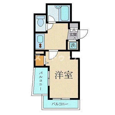 パレステュディオシンシア文京千石(1K/12階)の間取り写真
