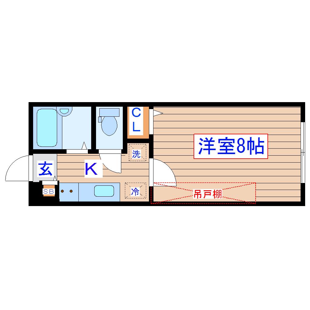 SUN-PARK・14(1K/5階)の間取り写真