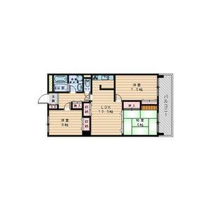 三旺マンション藤ヶ丘東(3LDK/9階)の間取り写真