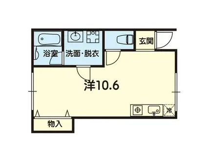 グランドデイズ006(ワンルーム/1階)の間取り写真