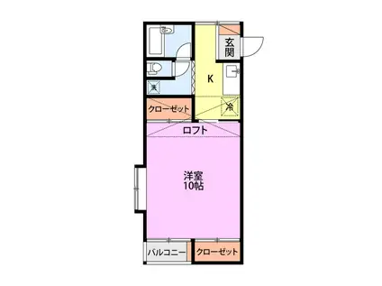 メゾン・サンレビュー(1K/2階)の間取り写真