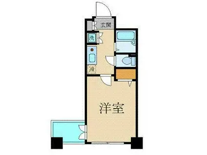 プレール文京ウエスト(1K/12階)の間取り写真