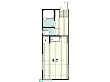 クンストハウス(1K/1階)の間取り写真