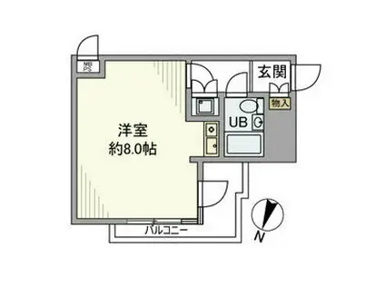 NICアーバンハイム根津公園(ワンルーム/5階)の間取り写真
