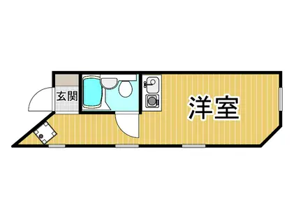 グローバル塚口(ワンルーム/3階)の間取り写真