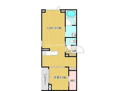 カーサ リリオ(1LDK/3階)の間取り写真