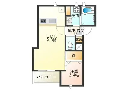 MAISON A MA FACON(1LDK/1階)の間取り写真