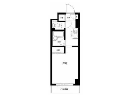 BRICKS目白(ワンルーム/1階)の間取り写真