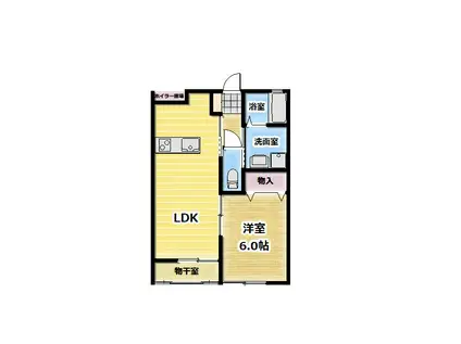 シーガル・コート(1LDK/1階)の間取り写真