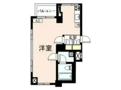 幸作ビル(ワンルーム/5階)の間取り写真