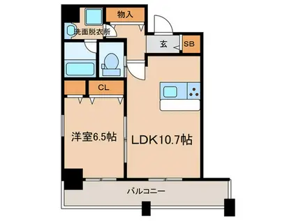 サングレース千種(1LDK/5階)の間取り写真
