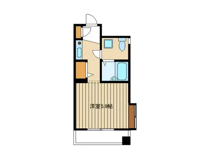 ウィズ池袋(ワンルーム/2階)の間取り写真