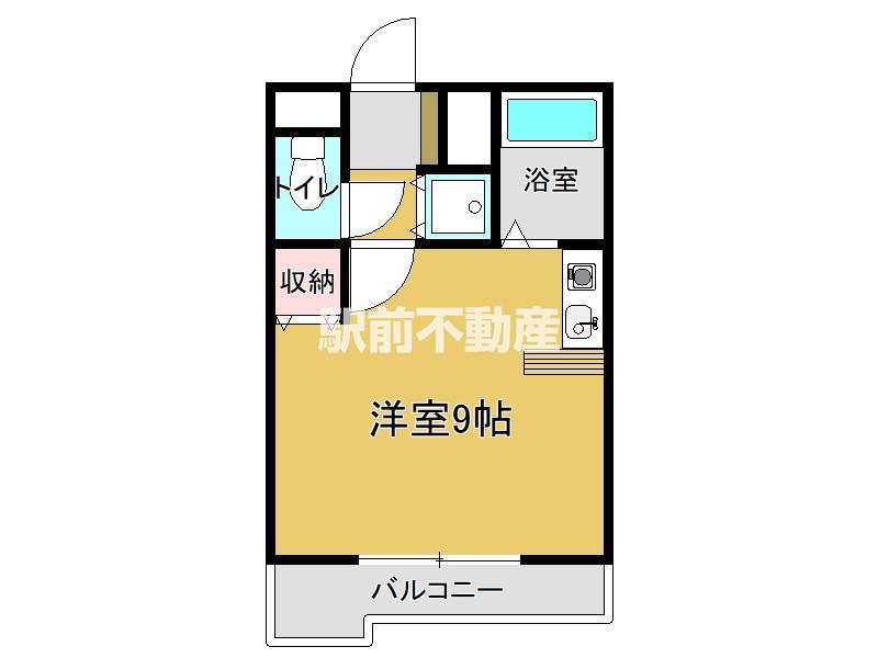 アクセス佐賀(ワンルーム/5階)の間取り写真