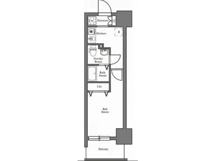 N-STAGE久米川(1K/3階)の間取り写真