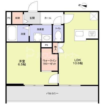 CERISIER(1LDK/2階)の間取り写真