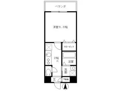 MELIV桜山(1K/3階)の間取り写真