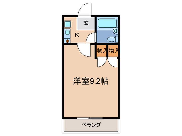宇佐美ビル(1K/6階)の間取り写真
