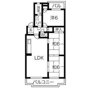 グランドメゾン菊坂(3LDK/2階)の間取り写真