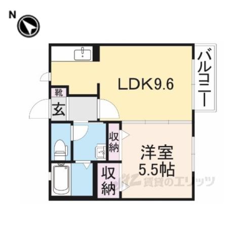 ピアーチェ(1LDK/2階)の間取り写真