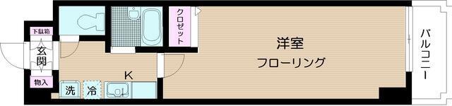 グレース東神田(1K/3階)の間取り写真