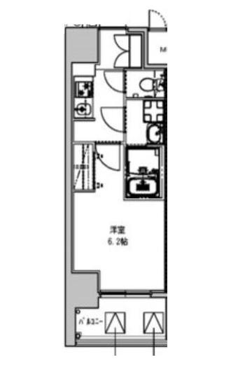 S-RESIDENCE野並駅前BROAD(1K/5階)の間取り写真
