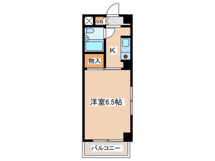 ラ・シーマ(1K/3階)の間取り写真