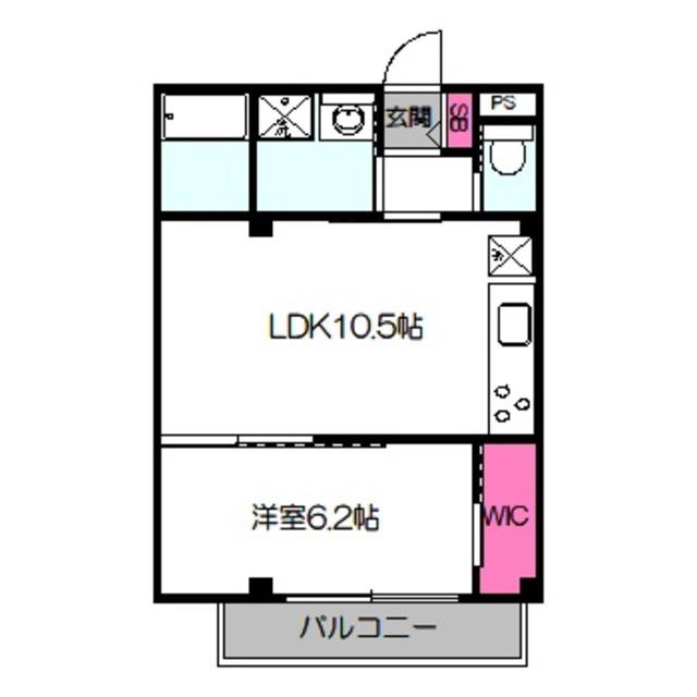 紀州PLACETAMATSUKURI(1LDK/4階)の間取り写真