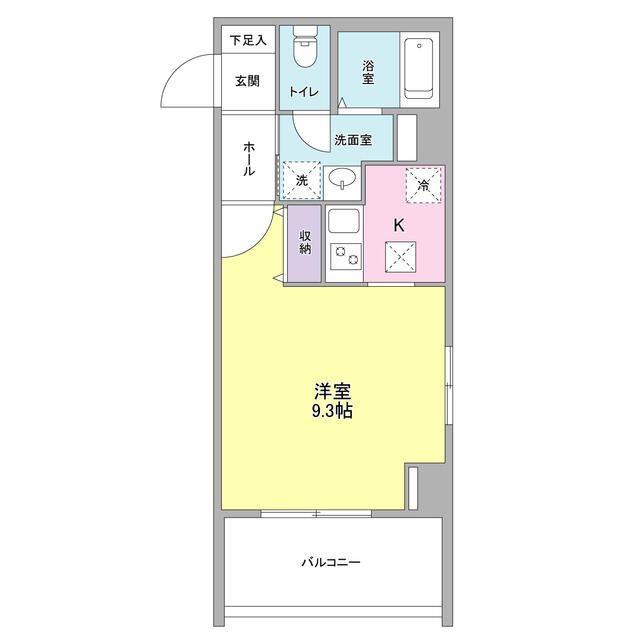 工芸館きうち3(ワンルーム/5階)の間取り写真