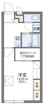 レオパレス愛西(1K/1階)の間取り写真